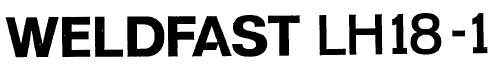 Weldfast Lh18-1 Device mark 3181975 Trademark