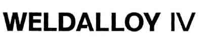 Weldalloy Iv Device mark 3181985 Trademark