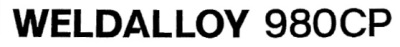 Weldalloy 980cp Device mark 3181988 Trademark