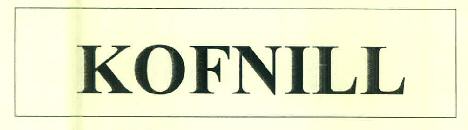 Kofnill Device mark 3142092 Trademark