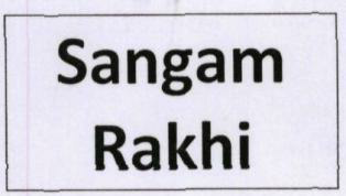 Sangam Rakhi Device mark 3202951 Trademark
