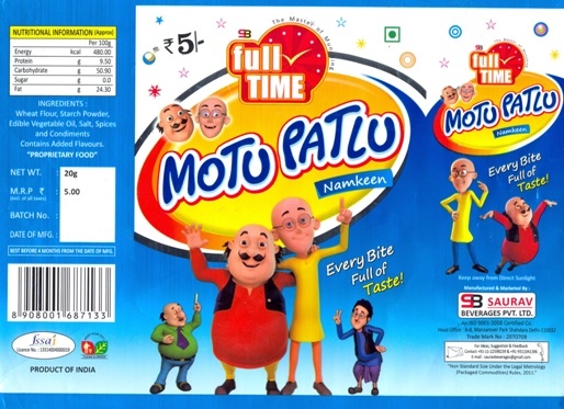Full Time Motu Patlu Device mark 3174656 Trademark