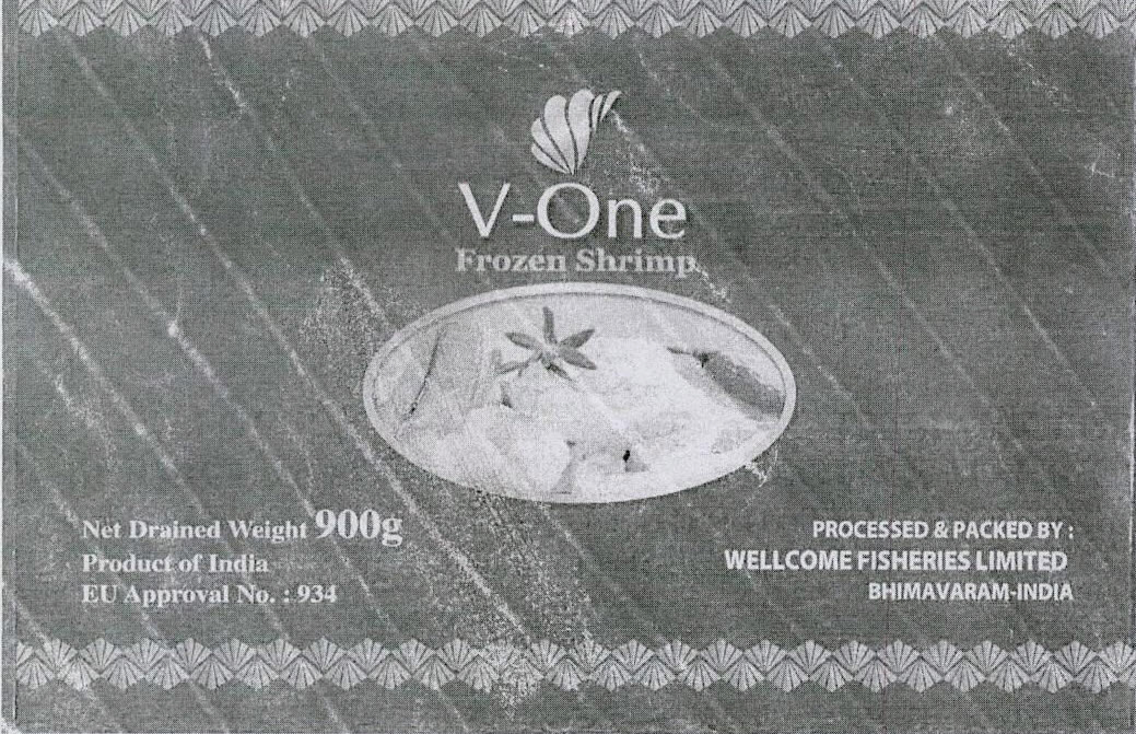 V-one Frozen Shrimp Device mark 3203804 Trademark