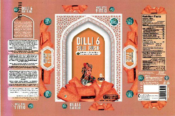 Dilli 6 Suji Rusk Device mark 3197788 Trademark