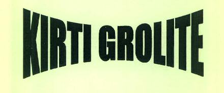 Kirti Grolite Device mark 3179972 Trademark