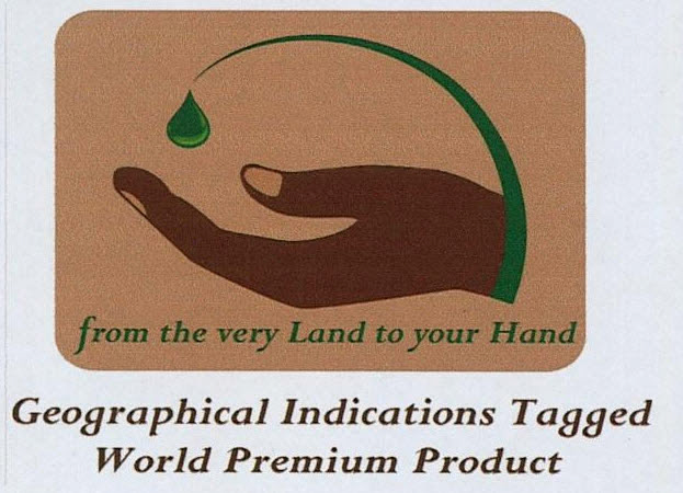 Geographical Indications Tagged World Premium Product Device mark 3205754 Trademark