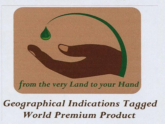 Geographical Indications Tagged World Premium Product Device mark 3205755 Trademark