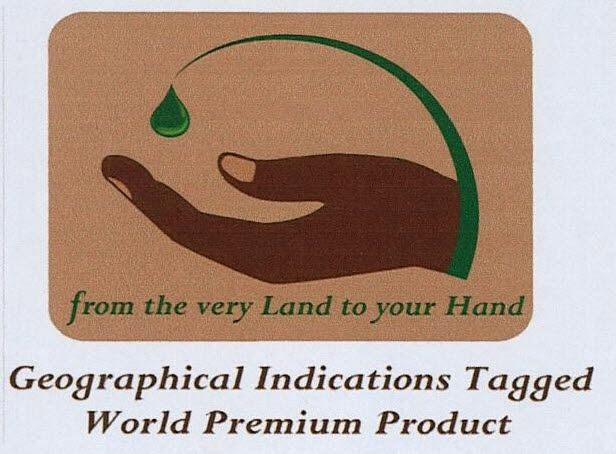 Geographical Indications Tagged World Premium Product Device mark 3205756 Trademark