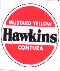 Mustard Yellow Hawkins Contura Device mark 3205773 Trademark