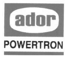 Ador Powertron (with Device) Device mark 3186285 Trademark