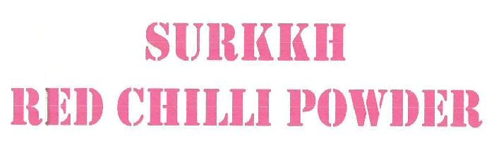 Surkkh Red Chilli Powder Device mark 3237423 Trademark