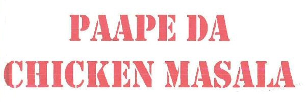 Paape Da Chicken Masala Device mark 3237424 Trademark