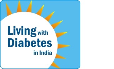 Living With Diabetes In India (logo) Device mark 3222378 Trademark