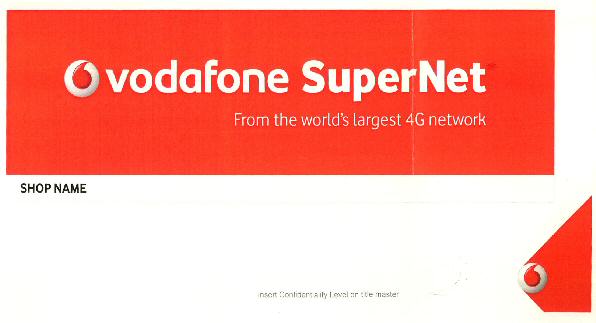Vodafone Supernet From The World's Largest 4g Network Device mark 3213778 Trademark