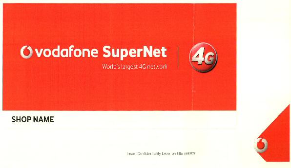 4g Vodafone Supernet World's Largest 4g Network Device mark 3213779 Trademark