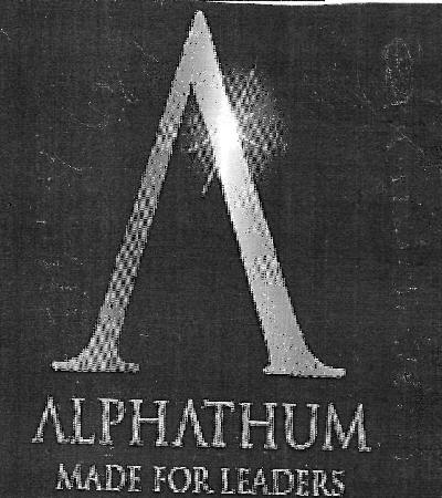Alphathum Made For Leaders Device mark 3241917 Trademark