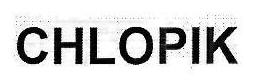 Chlopik Device mark 3267799 Trademark