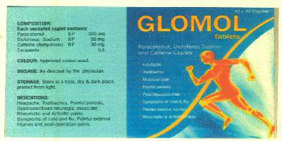 Glomol Tablets Device mark 3275448 Trademark