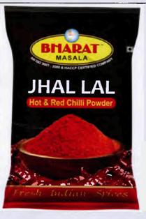 Bharat Masala Jhal Lal (label) Device mark 3228031 Trademark