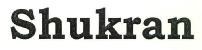 Shukran Device mark 3275863 Trademark