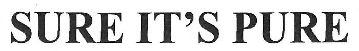 Sure It's Pure Device mark 3323671 Trademark