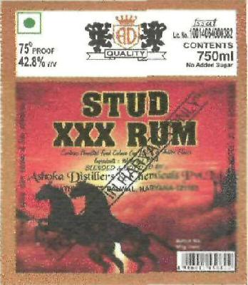 Stud Xxx Rum Device mark 3261402 Trademark