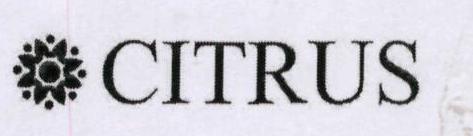 Citrus(label) Device mark 3240650 Trademark