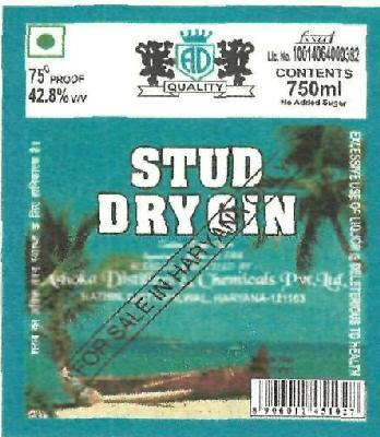 Stud Dry Gin Device mark 3261403 Trademark
