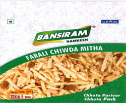 Bansiram Farali Chiwda Mitha With Device Of Chiwda Device mark 3331373 Trademark