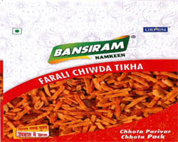 Bansiram Farali Chiwda Tikha With Device Of Chiwda Device mark 3331374 Trademark