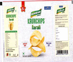 Bansiram Krunchips Farali With Device Of Chips Device mark 3331379 Trademark