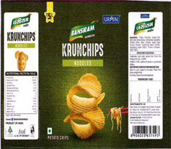 Bansiram Krunchips With Device Of Chips And Noodles Device mark 3331381 Trademark