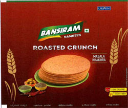 Bansiram Roasted Crunch With Device Of Khakhra Device mark 3331384 Trademark