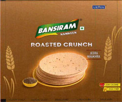 Bansiram Roasted Crunch With Device Of Khakhra Device mark 3331385 Trademark