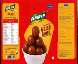 Bansiram Gulab Jamun With Device Of Gulab Jamun Device mark 3331386 Trademark