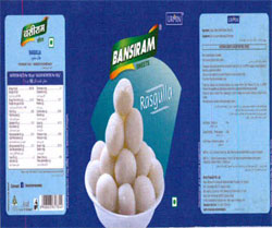 Bansiram Rasgulla With Device Of Rasgulla Device mark 3331387 Trademark