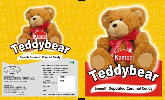 Kamco Teddybear Device mark 3322241 Trademark