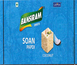 Bansiram Soan Papdi With Device Of Soan Papdi Device mark 3331391 Trademark