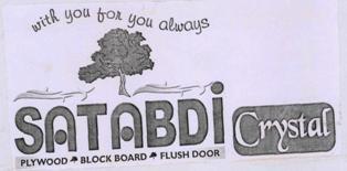 Satabdi Crystal(label) Device mark 3296545 Trademark
