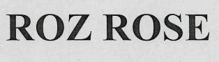 Roz Rose Device mark 3331421 Trademark