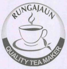 Rungajaun, Device Of Cup Containing Liquid Tea & Saucer Device mark 3322347 Trademark