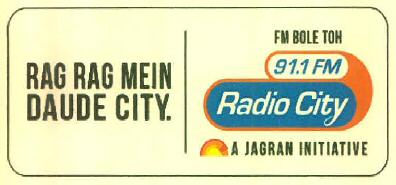 Fm Bole Toh 91.1 Fm Radio City Rag Rag Mein Daude City. Device mark 3277181 Trademark