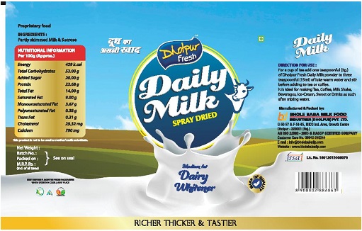 Daily Milk Device mark 3305662 Trademark
