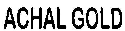 Achal Gold Device mark 3274965 Trademark