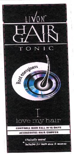 Livon Hair Gain Tonic Device mark 3352175 Trademark
