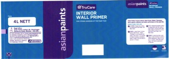 Asian Paints Trucare Interior Wall Primer Device mark 3335596 Trademark