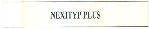 Nexityp Plus Device mark 3370104 Trademark