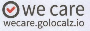 We Care Wecare.golocalz.io(label) Device mark 3298354 Trademark