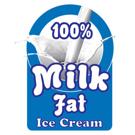 100% Milk Fat Ice Cream Device mark 3335767 Trademark