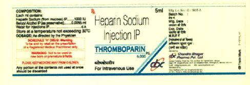 Thromboparin Device mark 3343681 Trademark
